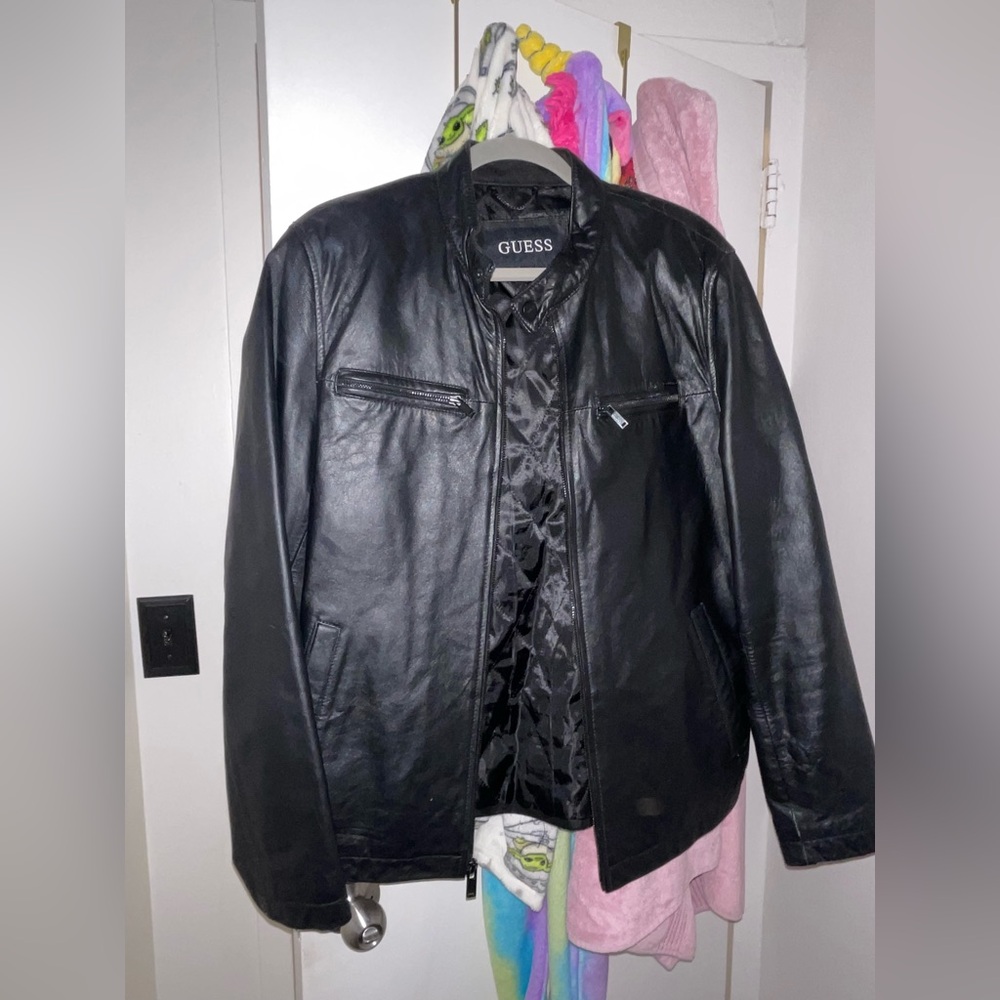 Men’s Guess leather Jacket